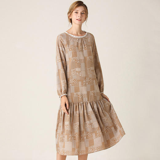 Famecoco范可儿连衣裙洋气碎花长裙F201FA011 商品图0