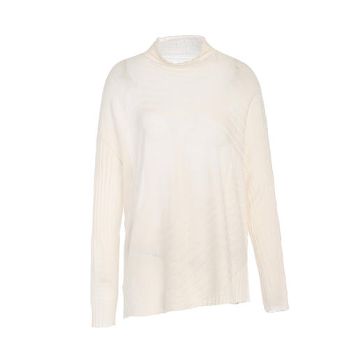 famecoco范可儿慵懒风秋季毛衫薄款女长袖宽松外穿上衣F195DB021 商品图4