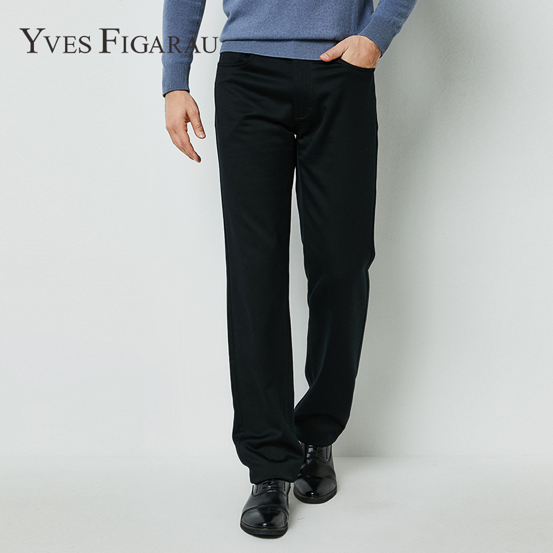 YvesFigarau伊夫·费嘉罗男士宽松直筒免烫休闲裤861403