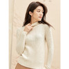 Famecoco范可儿高领毛衣复古修身时尚麻花针织衫F198DB026 商品缩略图0