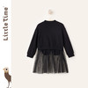littletime2020春季新款 女童全棉卫衣拼接网纱裙简约儿童连衣裙 商品缩略图1