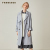 famecoco范可儿风衣外套2020时尚英伦风中长款收腰系带F191AB006 商品缩略图2