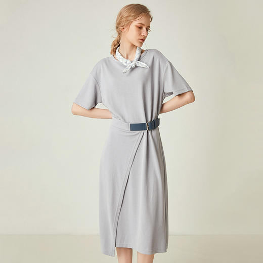 famecoco范可儿气质连衣裙女夏季轻熟风收腰显瘦中长裙F193FA029 商品图0