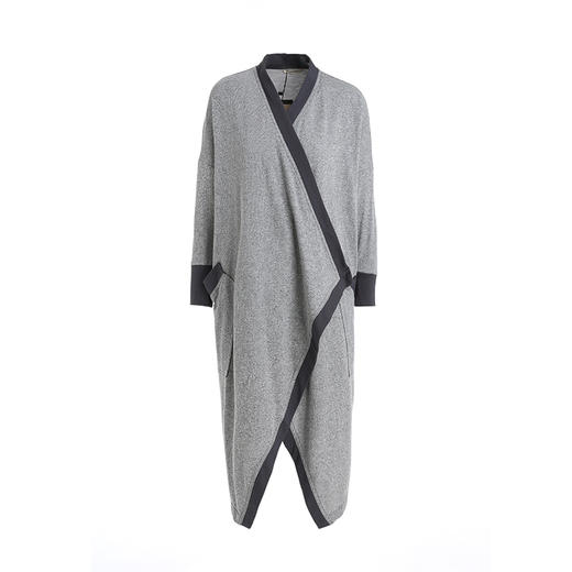 famecoco范可儿针织衫秋装百搭长袖不规则开衫F201AB023 商品图4