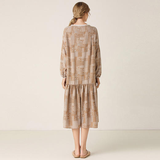 Famecoco范可儿连衣裙洋气碎花长裙F201FA011 商品图1