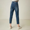 famecoco范可儿破洞牛仔裤女设计感显瘦小脚裤九分裤F195GA006 商品缩略图1