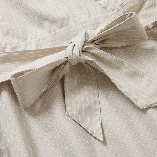 famecoco范可儿法式衬衫裙夏轻熟风收腰纯色中长连衣裙F193FA002 商品图3