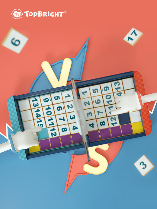 Topbright特宝儿 数字三国竞速华容道3合1游戏棋滑动拼图儿童益智思维训练玩具逻辑小学生 商品图5