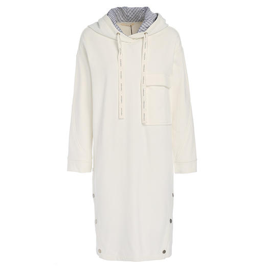 famecoco范可儿中长款休闲连帽卫衣裙F185FA015 商品图4