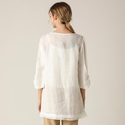 famecoco范可儿衬衫夏季设计感小众百搭薄款衬衫女F203BD022 商品图1