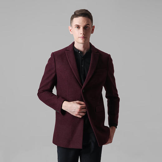 jeef banks男西服上衣590左侧胸前带小口袋双侧带盖直插口袋口袋上方