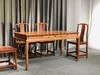 红桥红  家具严选  缅甸花梨（大果紫檀）  【156 四抽屉 马蹄腿 餐桌 七件套】 商品缩略图5