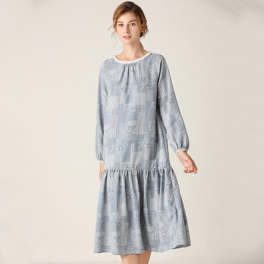 Famecoco范可儿连衣裙洋气碎花长裙F201FA011 商品图2