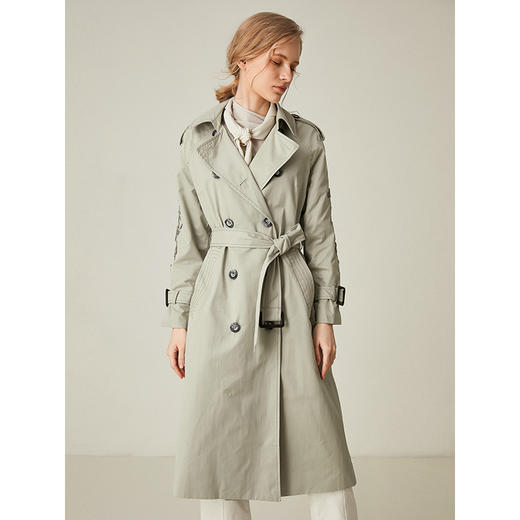 famecoco范可儿风衣大衣气质中长款外套F191AA005 商品图0