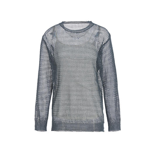 famecoco范可儿长袖T恤新款女宽松镂空大码打底衫上衣F193DB101 商品图4