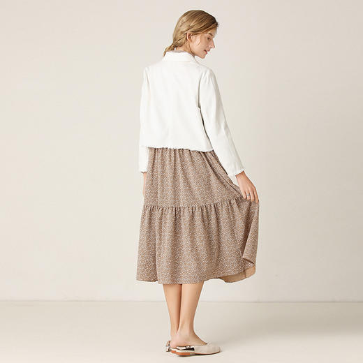 famecoco范可儿长袖修身百搭短款外套F201AB030 商品图1