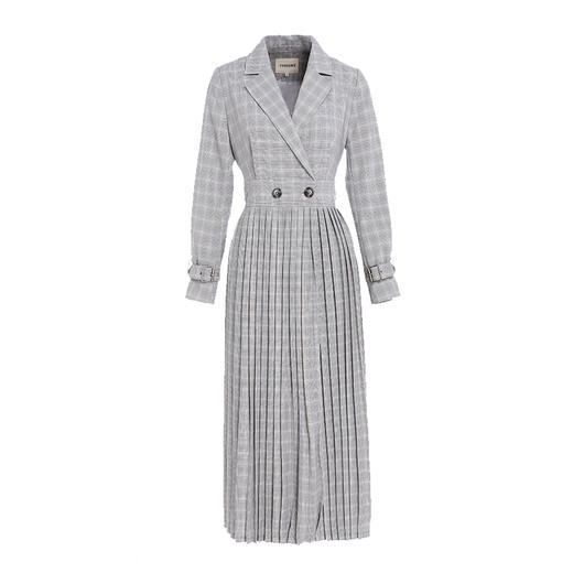 Famecoco范可儿收腰风衣时尚气质长款外套F195AA026 商品图4