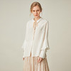 famecoco范可儿长袖衬衫女2020夏宽松百搭洋气白色上衣F193BA018 商品缩略图0
