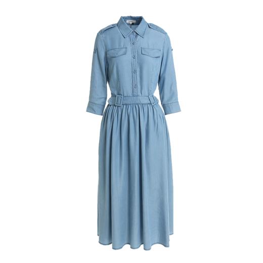 famecoco范可儿衬衫裙气质女神范牛仔裙连衣裙女F203FA056 商品图4