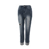 famecoco范可儿牛仔裤女春季破洞修身铅笔裤F195GA007 商品缩略图4