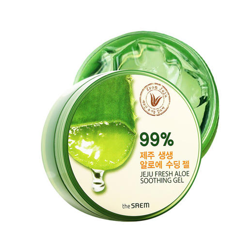 韩国The Saem得鲜 芦荟胶保湿补水正品痘祛痘印淡化面膜 商品图3