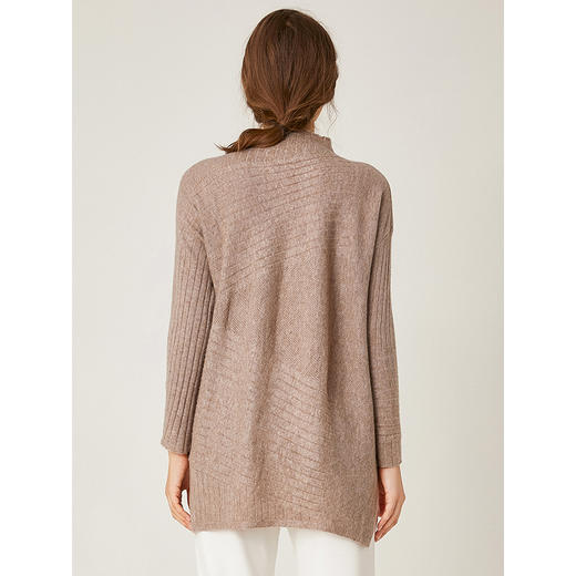 Famecoco范可儿针织衫宽松中高领套头羊毛衫F198DB012 商品图1