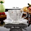 新款北欧ins网红咖啡馆复古浮雕咖啡杯碟单品拿铁杯玻璃茶杯套装 商品缩略图5