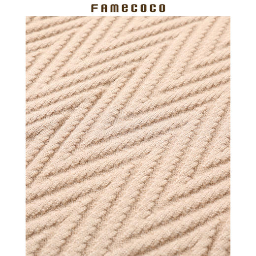 famecoco范可儿气质中长款毛衣连衣裙F185FA012 商品图3