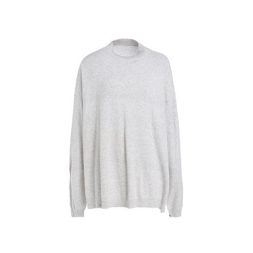 Famecoco范可儿套头毛衫长袖宽松不规则针织衫F188DB017 商品图4