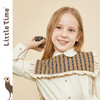 littletime童装两件套衬衫 2020冬新款复古杏色条纹组合领上衣 商品缩略图0