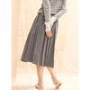 famecoco范可儿半身裙女A字裙百褶裙中长款F201HA101 商品缩略图1