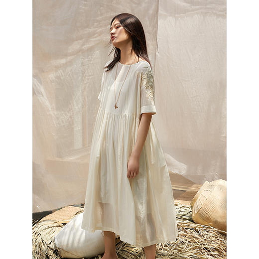 famecoco范可儿连衣裙甜美韩版两件套刺绣娃娃裙F203FA025 商品图2