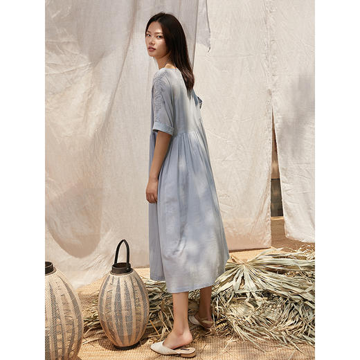 famecoco范可儿连衣裙甜美韩版两件套刺绣娃娃裙F203FA025 商品图1