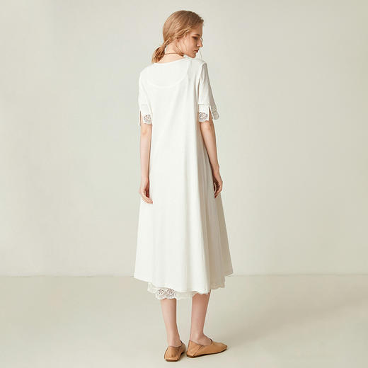 famecoco范可儿轻熟风连衣裙夏季宽松显瘦气质中长裙F193FA061 商品图1