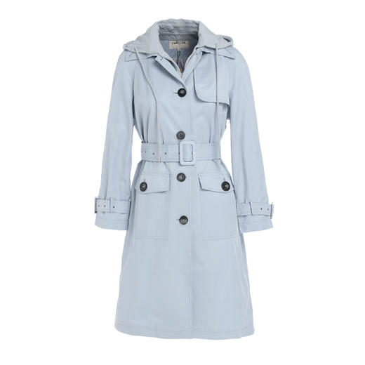 famecoco范可儿风衣假两件收腰中长款外套F181AA013 商品图4