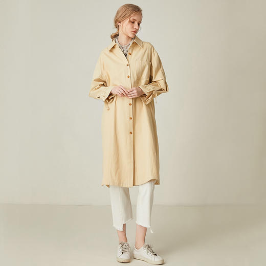 famecoco范可儿风衣中长款外套F191AA014 商品图3