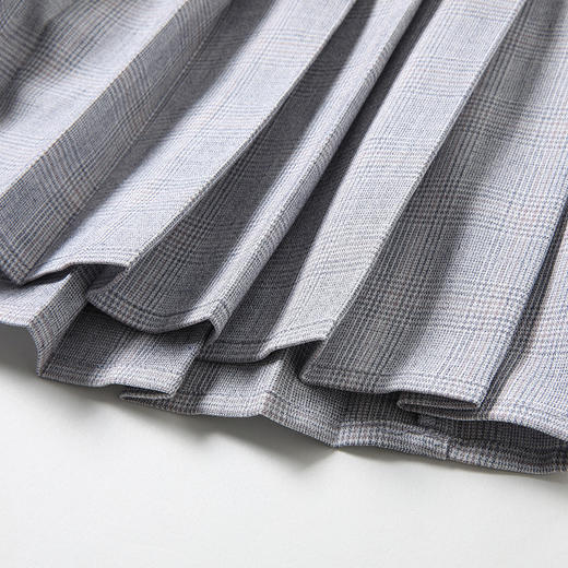 Famecoco范可儿百褶裙百搭高腰半身裙短裙F201HA009 商品图3