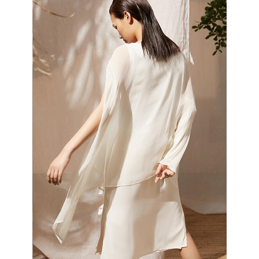 Famecoco范可儿连衣裙桑蚕丝气质超仙长裙F203FA021 商品图1