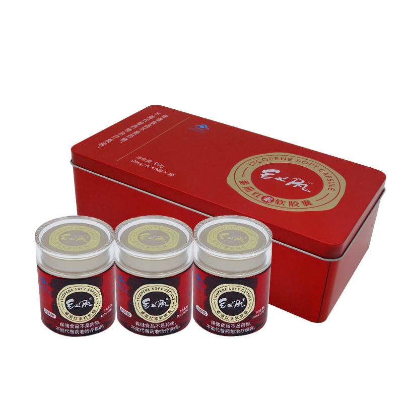 红帆R番茄红素软胶囊 500mg/粒*60粒*3瓶