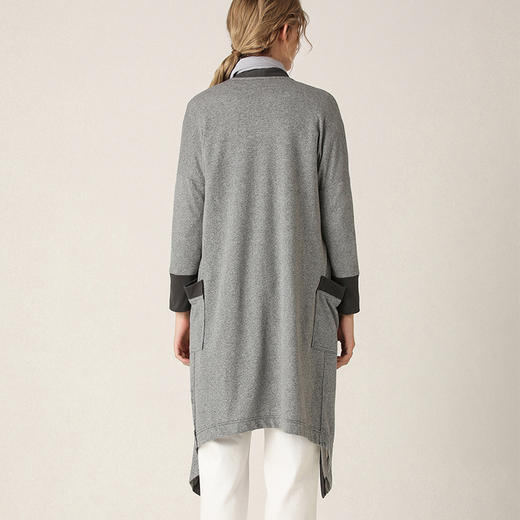 famecoco范可儿针织衫秋装百搭长袖不规则开衫F201AB023 商品图1