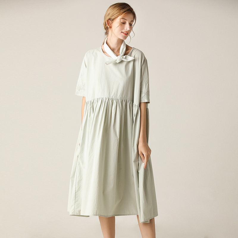 famecoco范可儿连衣裙夏高腰显瘦气质超仙连衣裙女F203FA030