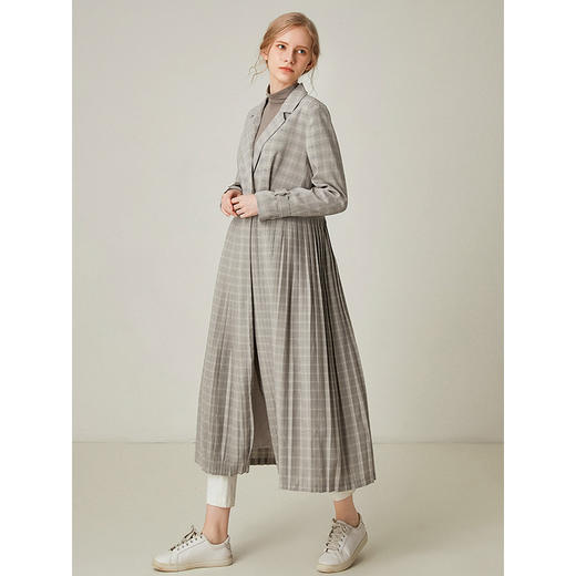 Famecoco范可儿收腰风衣时尚气质长款外套F195AA026 商品图2