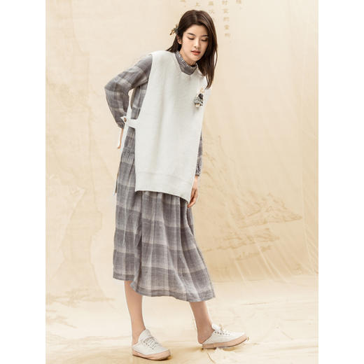 famecoco范可儿马甲背心造型针织毛衣外搭马夹F198CA009 商品图2