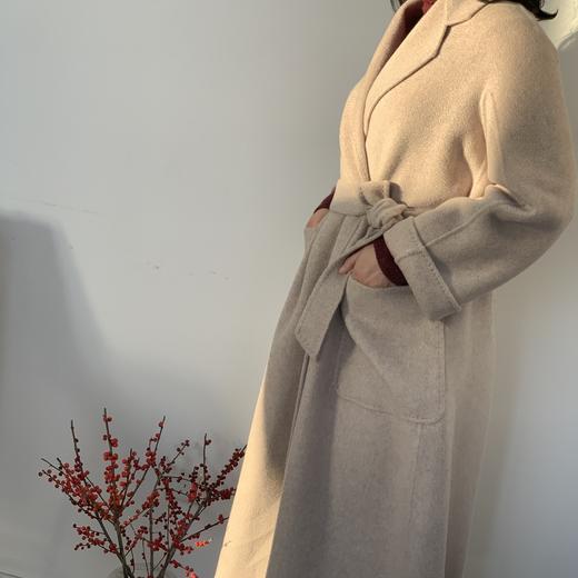 【à perles】超细纯羊绒，水波纹， 双面手工羊绒大衣，经典浴袍款！！ ！想要高级体验的你必收！！ 商品图7