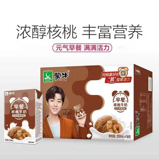 蒙牛 早餐奶 核桃味 利乐包250ml*16盒  1月生产 商品图4