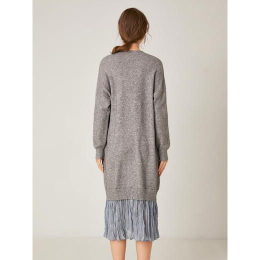 Famecoco范可儿圆领套头显瘦内搭打底文艺风连衣裙 F198FA003 商品图1