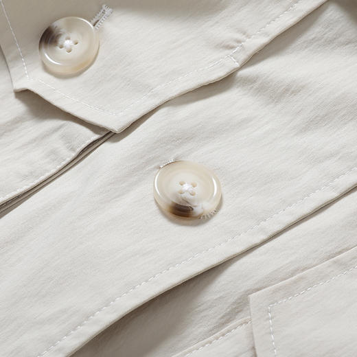 Famecoco范可儿秋季品牌风衣女长款英伦风时尚洋气外套F195AA002 商品图3