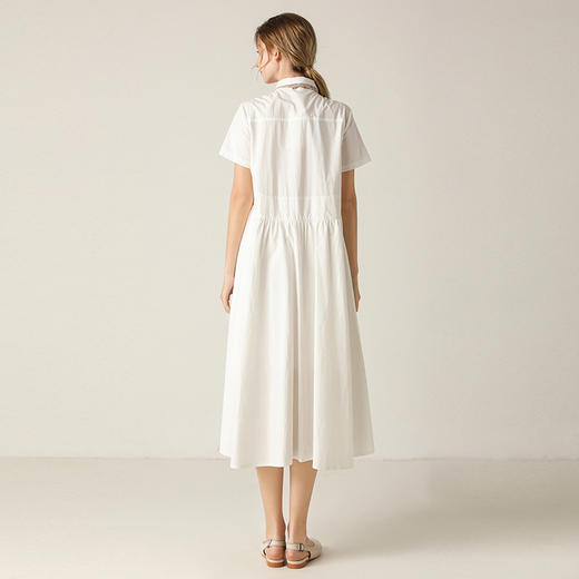 Famecoco范可儿衬衫裙夏新款气质高腰显瘦中长连衣裙女F203FA010 商品图1