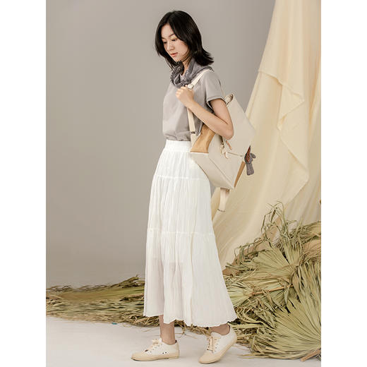 famecoco范可儿短袖T恤女ins潮夏韩版纯棉字母破洞短袖T恤女F203BB017 商品图3