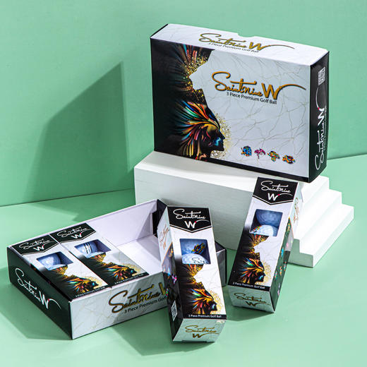 Saintnine W 高尔夫三层球 远距离瞄线款 商品图0